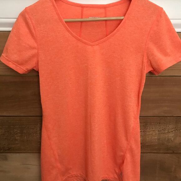 RBX Active Orange Workout V-neck Shirt Small - Picture 2 of 4
